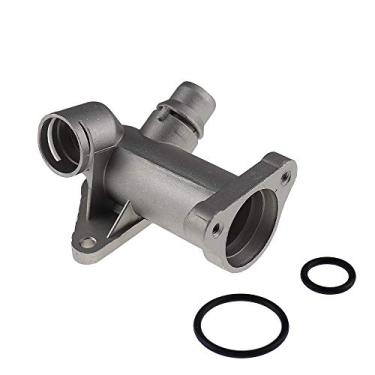 Imagem de Conector de flange de arrefecimento de mangueira de resfriamento aprimorado em alumínio fundido para VW Passat e Audi A4 1.8T B5 058121132C 058121132A 058121133B 058 121 132