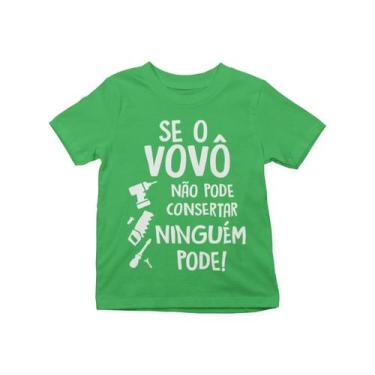 Imagem de Camiseta Infantil Dia Dos Pais Presente Vovô Avô Verde Bandeira - Del