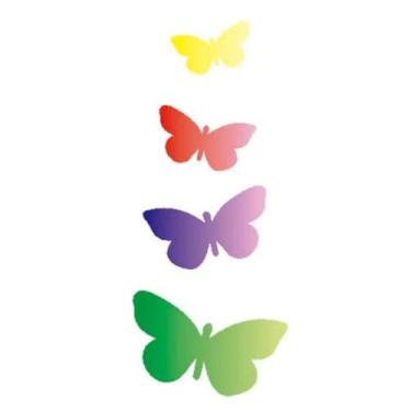 Imagem de Stencil de Acetato para Pintura OPA 07 x 15 cm - 1947 Borboleta