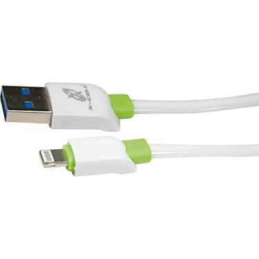 Imagem de Cabo USB, Flex, Flat, Lightning, 8 Pinos, 3.0 A, 1 Metro, Branco