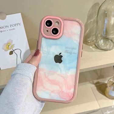 Imagem de Capa de telefone de geometria de pintura a óleo em aquarela para iPhone 13 12 11 Pro Max XR XS Max Soft Shockproof Bumper Clear Back Cover, T19, para iPhone XR