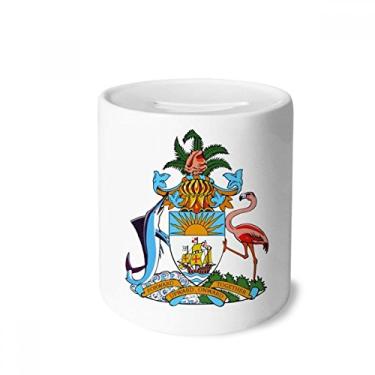 Imagem de DIYthinker Nassau Bahamas Caixa de Dinheiro com Emblema Nacional de Cerâmica Porta-Moedas Presente