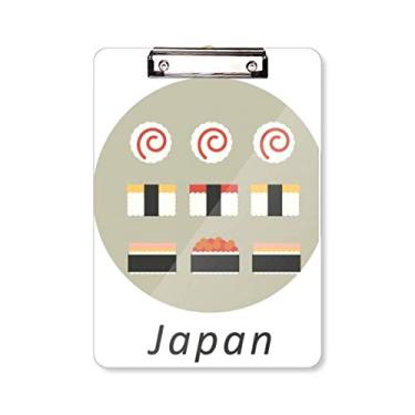 Imagem de Placa de apoio tradicional japonesa para prancheta de sushi, pasta, placa de apoio A4