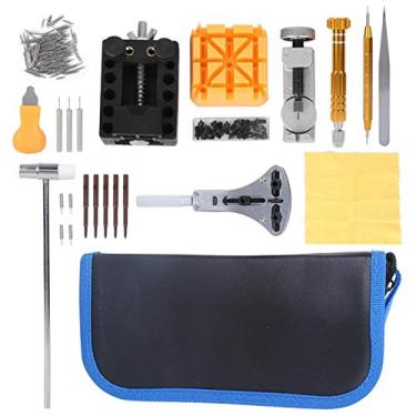 Imagem de Kit de ferramentas de reparo de relógio, abridor de relógio, aço inoxidável portátil funcional para reparos de relógios, pulseiras de substituição de baterias