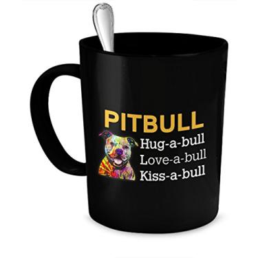 Imagem de Pit Bull - Hug-a-bill Love-a-bull Kiss-a-bull - presentes para amantes de pit bull