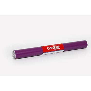Imagem de Con-Tact Papel Adesivo Cores Foscas, Roxo 45cm x 10m – Rolo Autocolante Multiuso para DIY, Artesanato, Revestimento e Decoração – 6559C