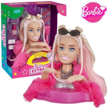 Boneca Barbie Busto Para Pentear e Maquiar Com Acessórios Salão De Beleza -  Pupee - Boneca Barbie - Magazine Luiza