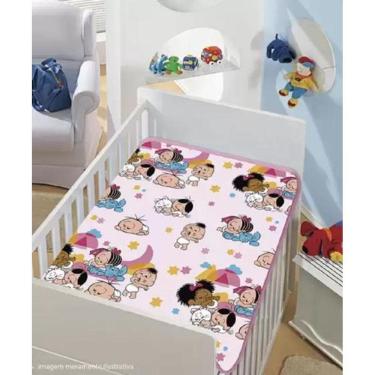 Imagem de Cobertor Infantil Raschel Turma Mônica Rosa Soninho Jolitex