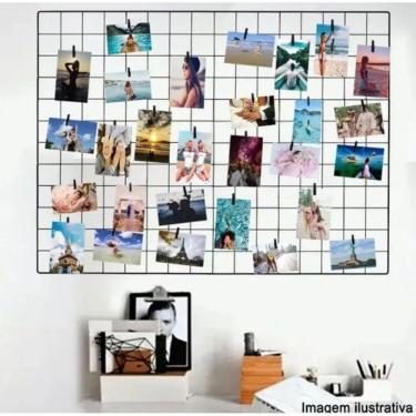 Imagem de Kit 4 Memory Board Quadro De Fotos Tela Aramada 60x80