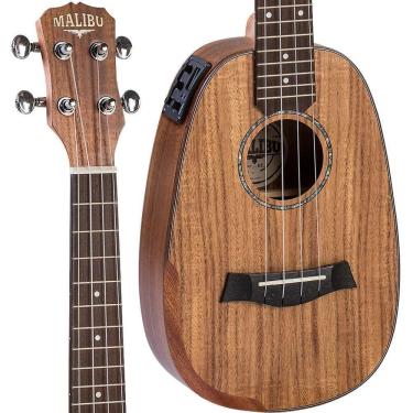 Imagem de Ukulele Elétrico Concert Malibu Koa Abacaxi 23KP E Natural Fosco
