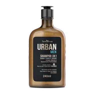 Imagem de Shampoo 3 Em 1 Urban Men Farmaervas Com 240ml
