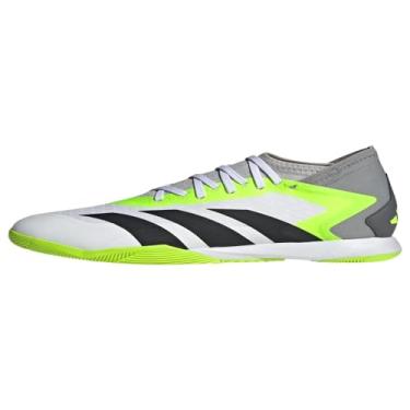 Imagem de adidas Predator Accuracy.3 Tênis interno/futsal, Branco/preto/limão lúcido, 9 Women/8 Men
