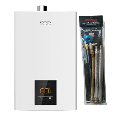 Imagem de Aquecedor De Água A Gás Komeco Ko 16 D Prime Branco 16 Litros Glp E Kit Ligação