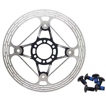 Imagem de SHOUCAN Rotor de freio a disco de bicicleta de 180 mm com 6 parafusos, rotores de bicicleta de aço inoxidável para bicicleta de estrada, mountain bike, acessórios de bicicleta