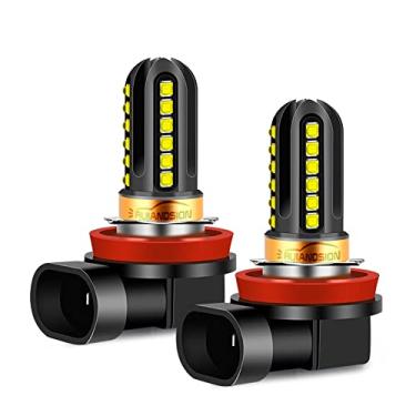 Imagem de Ruiandsion 2 pçs H8 H11 Lâmpadas de LED de neblina, 10-30V XBD 24SMD Chips Lâmpada de LED para carro Luz de neblina Luz de corrida diurna DRL, branca