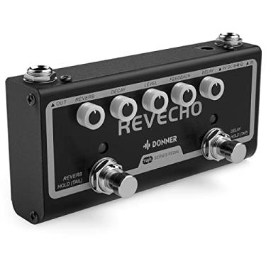 Imagem de Donner Revecho Guitar Effect Pedal 2 Mode Delay and Reverb Effects Pedal