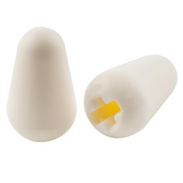 Imagem de Musiclily Ultra Universal Knob Ponteira Estilo ST Chave Seletora Plástico para Guitarra tipo Fender Squier ST, Aged White(2 Peças)