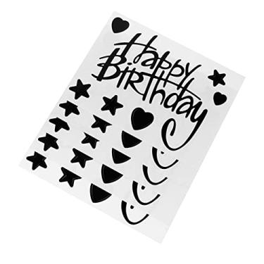 Imagem de HEMOTON 5 Unidades Adesivos De Feliz Aniversário Adesivo De Balão De Aniversário Decalque De Janela Balões Transparentes Personalizado Decoração De Bolhas Plástico Carta Filho Essenciais