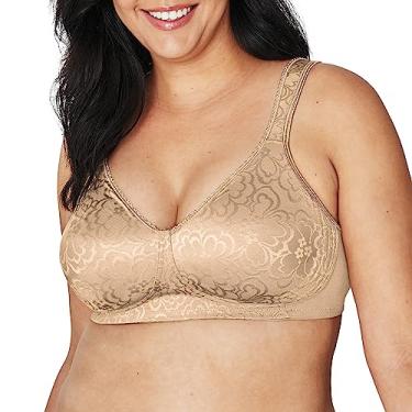 Imagem de Playtex Sutiã feminino sem fio, 18 horas Ultimate Lift sem fio, cobertura total, pacote único ou 2 unidades, Nude., 34C