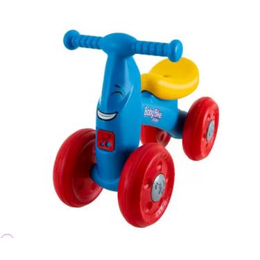 Imagem de Andador bebe Baby Bike Azul Bicicleta de equilíbrio Infantil Bandeirante