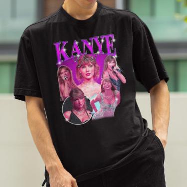 Imagem de Camiseta Vintage Meme Viral Taylor Swift X Kanye West Blusa