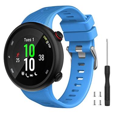 Imagem de Watbro Compatível com Garmin Forerunner 45, pulseira esportiva de silicone macio, pulseira de reposição para smartwatch Garmin Forerunner 45