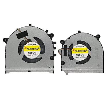 Imagem de TXLIMINHONG Ventoinha de refrigeração compatível com CPU e GPU para Lenovo ThinkBook 14s-IWL 14s-IML Series DFS5K123043630 FLDU DFS150305180T FL05 DC5V 0,5A Fan
