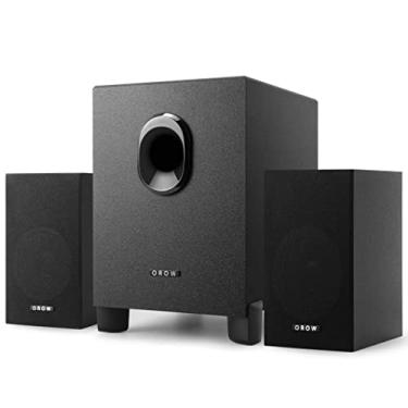 Imagem de OROW S211 Novo sistema de alto-falantes multimídia 2.1 alimentado por USB com subwoofer, alto-falantes de computador de 16 W, graves fortes, entradas de áudio de 3,5 mm, ótimo para PC/PS4/TV (de