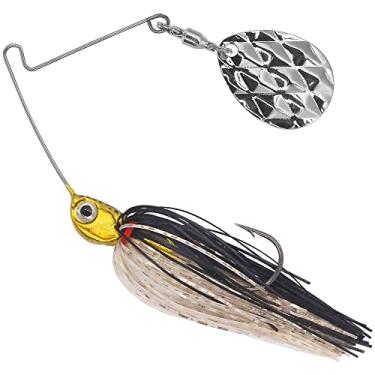 Imagem de XFISHMAN - Conjunto de iscas Mini-Spinner-Baits-for-Bass-Fishing-Lures-Colorado Blade Micro Spinnerbait 1/226.8 g e 1/113.4 g, 6 cores para pesca de peixe e truta (Gold Shiner pacote com 2, 7 g))