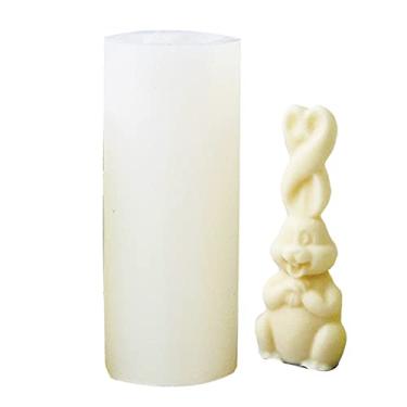 Imagem de Artesanato Ferramentas Artesanais Forma de Coelho Vela Fazendo Moldes Cera Artesanato Molde Resina Artesanato Cera de Abelha Velas de Aromaterapia Molde de Vela de Silicone