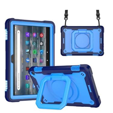Imagem de Capa para tablet Amazon Fire HD8/HD8 HD 8 Plus 2022 12ª geração para tablet Fire 7 2022 12ª geração (azul marinho, Fire HD8 Plus 2022)