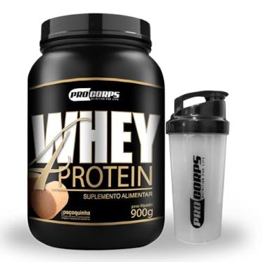 Imagem de Pro Corps Whey Protein 4w 900g, 32g Proteína + Coqueteleira (900g, Paçoca)