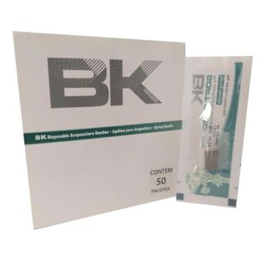 Imagem de Agulha Sistêmica Para Acupuntura BK Plus (0,18x8 mm) 500 Unidades