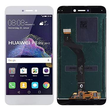 Imagem de SwarKing Substituição compatível com Huawei P8 Lite 2017 (branco sem moldura) Display LCD Touch Screen Digitalizador Assembléia com ferramentas de reparo