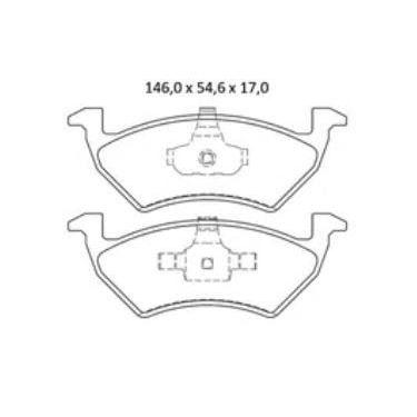 Imagem de Pastilha De Freio Up 1.0 Dianteira Sem Alarme Sistema Teves 1421 Syl