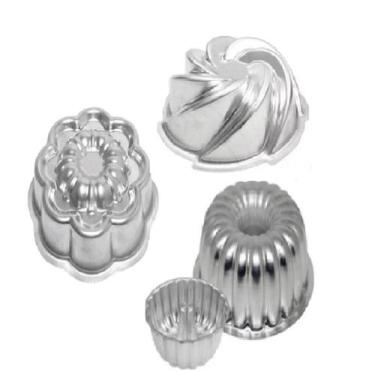 Imagem de kit 3 Formas Redondas de Bolo Decorada, Forma Suíça Gomada, Forma Goma