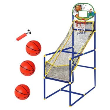 Imagem de Pegciuho Cesta de Basquete para Crianças, Jogo de Fliperama, Altura Ajustável, Interior E Exterior para Meninos, Máquina e 3 bolas