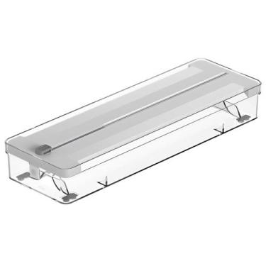 Imagem de Porta Rolos Duplo Papel Plástico Filme Alumínio Com Cortador - Ou, Bra