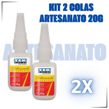 Imagem de Kit 2 Colas Adesivas Tek Bond 20g Artesanato Numero 1 - Saint-Gobain