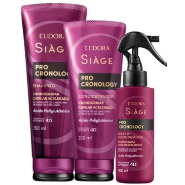 Imagem de Kit Eudora Siàge Pro Cronology Shampoo 250ml + Condicionador 200ml + L