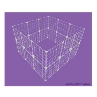 Imagem de Cercado Porquinho Da ÍNdia 90x90x60cm Branco - IGUANNA, BRANCO