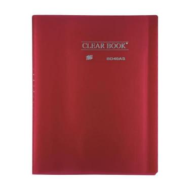 Imagem de Pasta Catálogo A4 Yes 40 Envelopes Bd40As Clear Vermelho