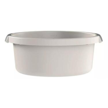Imagem de Bacia Alça Multiuso Resistente Cozinha Lavanderia 5l Flow Ou, Bege