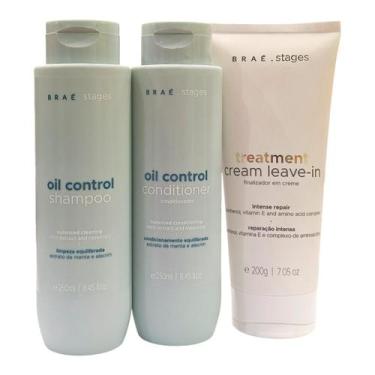 Imagem de Kit Braé Stages Oil Control - Shampoo 250ml + Condicionador 250ml + Le