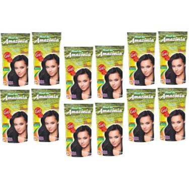 Imagem de Hene Em Gel Amazonia 10x180gr Divina Dama Preto Medio (Preto Natural) 