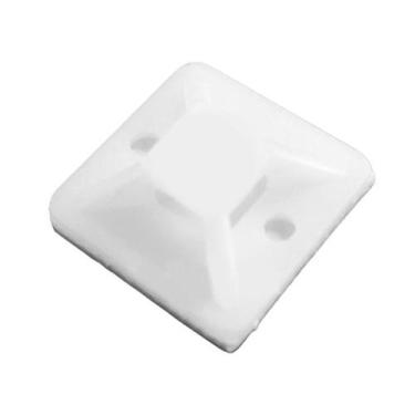 Imagem de Fixador Adesivo 25x25x7,5mm Branco Com 50 G20, Branco