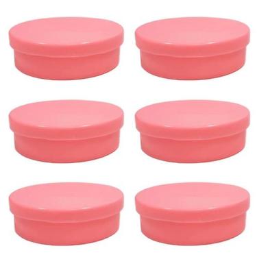 Imagem de Latinha Plástica Lembrancinha de Festa 75 Unidades Rosa - RUSSO ART