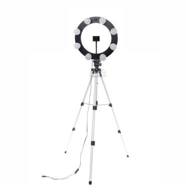 Imagem de Ring Light 08 Lâmpadas Led 2em1 + Tripé 1,50m + Kit Selfie - MEGAPLAST