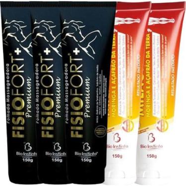 Imagem de Kit 3 Pomada Massageadora Fisiofort Premium 150g + 2 Pomada Massageado