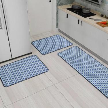 Imagem de Kit 3 Pçs Cozinha  Geométrico Verde - Jolar